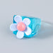 Wholesale Rings Candy color resin flower JDC-RS-JL042 Rings JoyasDeChina blue Wholesale Jewelry JoyasDeChina Joyas De China