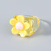 Wholesale Rings Candy color resin flower JDC-RS-JL042 Rings JoyasDeChina Yellow Wholesale Jewelry JoyasDeChina Joyas De China