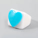 Wholesale Rings Candy color resin heart shape JDC-RS-JL041 Rings JoyasDeChina Blue Wholesale Jewelry JoyasDeChina Joyas De China