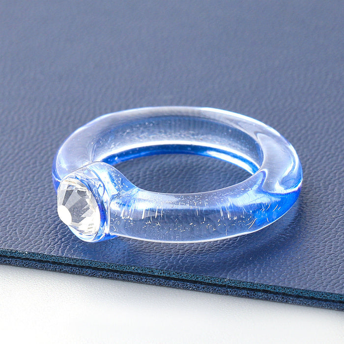 Wholesale Rings Candy color round resin acrylic JDC-RS-JL070 Rings JoyasDeChina blue Wholesale Jewelry JoyasDeChina Joyas De China