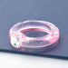 Wholesale Rings Candy color round resin acrylic JDC-RS-JL070 Rings JoyasDeChina Pink Wholesale Jewelry JoyasDeChina Joyas De China