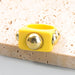Wholesale Rings Candy-colored geometric resin JDC-RS-JL065 Rings JoyasDeChina yellow Wholesale Jewelry JoyasDeChina Joyas De China