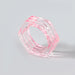 Wholesale Rings Candy-colored hexagonal resin JDC-RS-JL080 Rings JoyasDeChina Pink Wholesale Jewelry JoyasDeChina Joyas De China