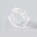 Wholesale Rings Candy-colored hexagonal resin JDC-RS-JL080 Rings JoyasDeChina White Wholesale Jewelry JoyasDeChina Joyas De China