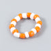 Wholesale Rings Candy-colored resin elastic JDC-RS-JL037 Rings JoyasDeChina Orange Wholesale Jewelry JoyasDeChina Joyas De China