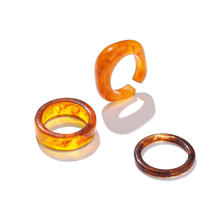 Bulk Jewelry Wholesale Rings Color resin geometry Alloy JDC-RS-F537 Wholesale factory from China YIWU China