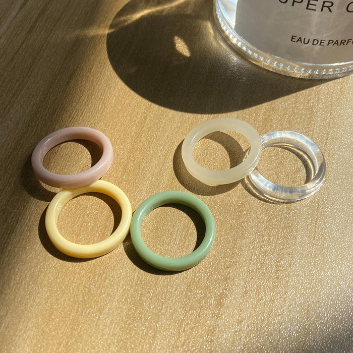 Bulk Jewelry Wholesale Rings Color resin ring JDC-RS-F505 Wholesale factory from China YIWU China