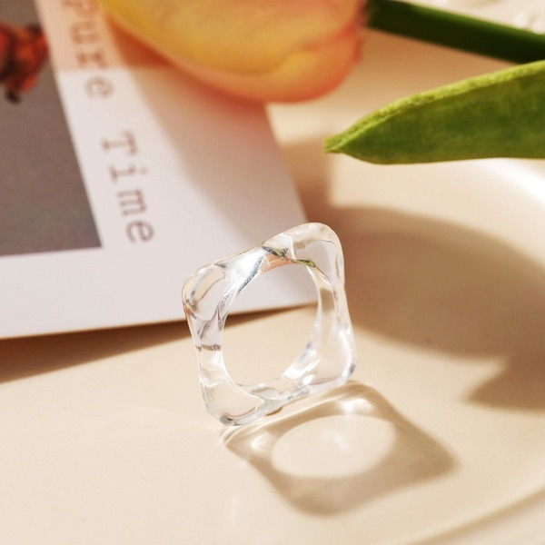 Bulk Jewelry Wholesale Rings Color rhombus Plastic JDC-RS-F510 Wholesale factory from China YIWU China