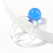 Wholesale Rings Color round resin JDC-RS-JL110 Rings JoyasDeChina blue Wholesale Jewelry JoyasDeChina Joyas De China