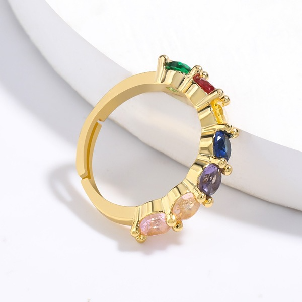 Wholesale Rings Colored zircon copper JDC-RS-JL024 Rings JoyasDeChina Wholesale Jewelry JoyasDeChina Joyas De China