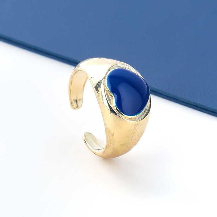Wholesale Rings gold Alloy drop oil love heart shape JDC-RS-JL098 Rings JoyasDeChina Blue Wholesale Jewelry JoyasDeChina Joyas De China