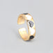 Wholesale Rings gold Alloy love heart-shaped drop of oil JDC-RS-JL054 Rings JoyasDeChina blackwhite Wholesale Jewelry JoyasDeChina Joyas De China