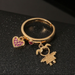 Wholesale Rings gold Boy girl copper JDC-RS-HX017 Rings JoyasDeChina Wholesale Jewelry JoyasDeChina Joyas De China