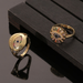 Wholesale Rings gold Color Inlaid Zircon Demon Eye copper JDC-RS-HX033 Rings JoyasDeChina Wholesale Jewelry JoyasDeChina Joyas De China