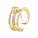 Wholesale Rings gold Copper diamond letters JDC-RS-JL102 Rings JoyasDeChina Wholesale Jewelry JoyasDeChina Joyas De China