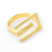 Wholesale Rings gold Copper diamond letters JDC-RS-JL102 Rings JoyasDeChina Letter e Wholesale Jewelry JoyasDeChina Joyas De China