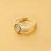 Wholesale Rings gold Copper micro diamond love heart JDC-RS-JL108 Rings JoyasDeChina 5 One size fits all Wholesale Jewelry JoyasDeChina Joyas De China