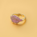 Wholesale Rings gold Copper micro diamond love heart JDC-RS-JL108 Rings JoyasDeChina Wholesale Jewelry JoyasDeChina Joyas De China