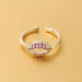 Wholesale Rings gold Copper micro diamond love heart JDC-RS-JL108 Rings JoyasDeChina No. 3 One size fits all Wholesale Jewelry JoyasDeChina Joyas De China