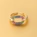 Wholesale Rings gold Copper micro diamond love heart JDC-RS-JL108 Rings JoyasDeChina No. 7 One size fits all Wholesale Jewelry JoyasDeChina Joyas De China