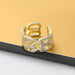 Wholesale Rings gold Copper micro-inlaid rhinestone butterfly JDC-RS-JL104 Rings JoyasDeChina No. 6 One size fits all Wholesale Jewelry JoyasDeChina Joyas De China