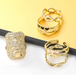 Wholesale Rings gold Copper micro inlaid rhinestones JDC-RS-JL111 Rings JoyasDeChina Wholesale Jewelry JoyasDeChina Joyas De China
