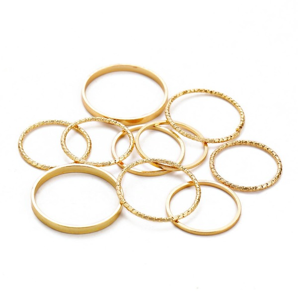 Bulk Jewelry Wholesale Rings gold Geometric opening Alloy JDC-RS-xy015 Wholesale factory from China YIWU China