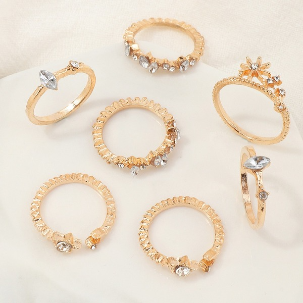 Bulk Jewelry Wholesale Rings gold geometry Alloy JDC-RS-e148 Wholesale factory from China YIWU China