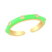 Wholesale Rings gold geometry copper JDC-RS-AS380 Rings JoyasDeChina green The opening is adjustable Wholesale Jewelry JoyasDeChina Joyas De China