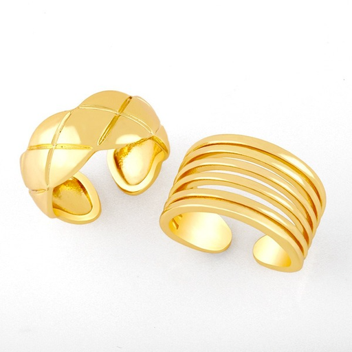 Wholesale Rings gold geometry copper JDC-RS-AS393 Rings JoyasDeChina Wholesale Jewelry JoyasDeChina Joyas De China