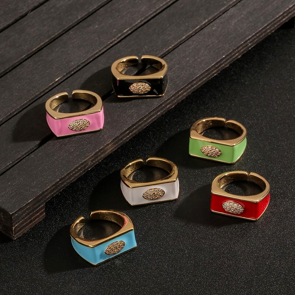 Wholesale Rings gold geometry copper JDC-RS-HX038 Rings JoyasDeChina Wholesale Jewelry JoyasDeChina Joyas De China