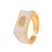 Wholesale Rings gold geometry copper JDC-RS-HX038 Rings JoyasDeChina Wholesale Jewelry JoyasDeChina Joyas De China