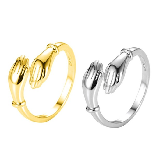 Bulk Jewelry Wholesale Rings gold Hug with both hands Alloy JDC-RS-b353 Wholesale factory from China YIWU China