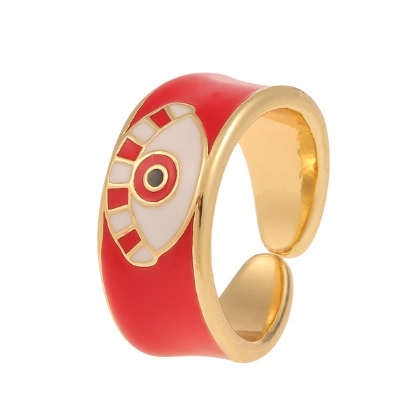 Wholesale Rings gold Lucky Eye Drops copper JDC-RS-HX036 Rings JoyasDeChina Wholesale Jewelry JoyasDeChina Joyas De China