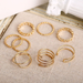 Bulk Jewelry Wholesale Rings gold Multi-layer cross opening twist  Alloy JDC-RS-xy014 Wholesale factory from China YIWU China