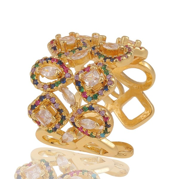 Wholesale Rings gold Openwork gems copper JDC-RS-HX037 Rings JoyasDeChina Wholesale Jewelry JoyasDeChina Joyas De China