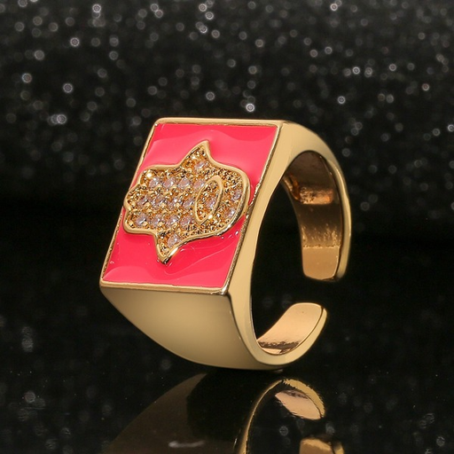 Wholesale Rings gold palm copper JDC-RS-HX006 Rings JoyasDeChina Wholesale Jewelry JoyasDeChina Joyas De China