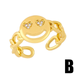 Wholesale Rings gold smile copper JDC-RS-AS381 Rings JoyasDeChina Wholesale Jewelry JoyasDeChina Joyas De China