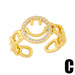 Wholesale Rings gold smile copper JDC-RS-AS381 Rings JoyasDeChina C The opening is adjustable Wholesale Jewelry JoyasDeChina Joyas De China