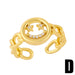Wholesale Rings gold smile copper JDC-RS-AS381 Rings JoyasDeChina D The opening is adjustable Wholesale Jewelry JoyasDeChina Joyas De China