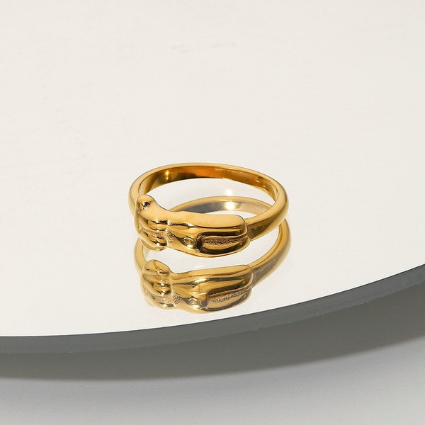 Bulk Jewelry Wholesale Rings gold Stainless steel Abstract body JDC-RS-JD037 Wholesale factory from China YIWU China