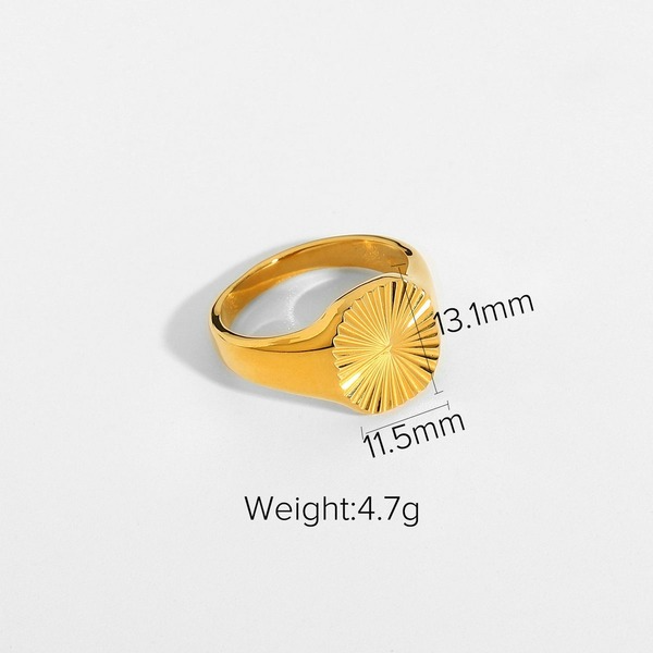 Bulk Jewelry Wholesale Rings gold Stainless steel geometry JDC-RS-JD008 Wholesale factory from China YIWU China