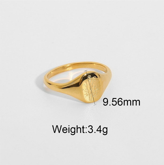Bulk Jewelry Wholesale Rings gold Stainless steel Sun flower JDC-RS-JD005 Wholesale factory from China YIWU China