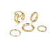 Bulk Jewelry Wholesale Rings gold Twist opening Alloy JDC-RS-F540 Wholesale factory from China YIWU China