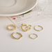 Bulk Jewelry Wholesale Rings gold Twist opening Alloy JDC-RS-F540 Wholesale factory from China YIWU China