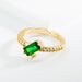 Wholesale Rings gold Zircon copper JDC-RS-JL073 Rings JoyasDeChina green Wholesale Jewelry JoyasDeChina Joyas De China