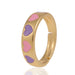Wholesale Rings goldDripping love copper JDC-RS-HX018 Rings JoyasDeChina Purple pink love Adjustable opening Wholesale Jewelry JoyasDeChina Joyas De China