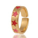 Wholesale Rings goldDripping love copper JDC-RS-HX018 Rings JoyasDeChina Stars Adjustable opening Wholesale Jewelry JoyasDeChina Joyas De China