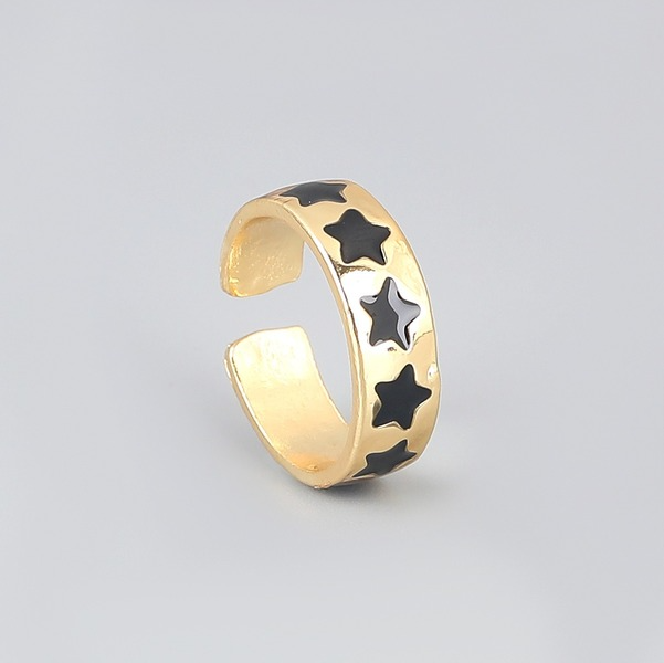 Wholesale Rings Golden alloy dripping stars JDC-RS-JL047 Rings JoyasDeChina Wholesale Jewelry JoyasDeChina Joyas De China