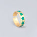 Wholesale Rings Golden alloy dripping stars JDC-RS-JL047 Rings JoyasDeChina Green Wholesale Jewelry JoyasDeChina Joyas De China
